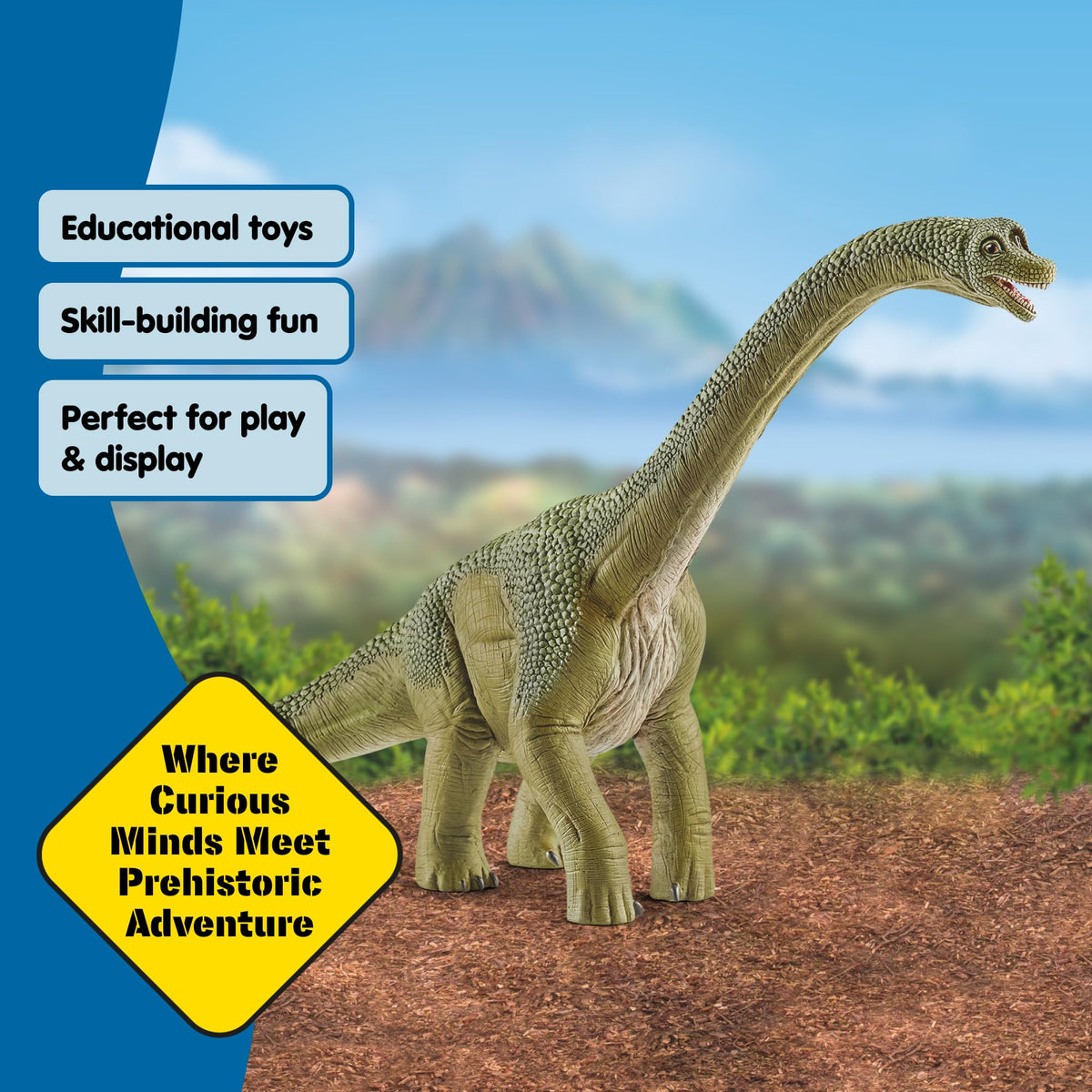 Schleich dinosaur toy arrives gift-ready for birthdays or holidays