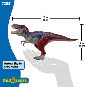 Schleich Dinosaurs T-Rex 11-inch scale supports dynamic display and playroom adventures.