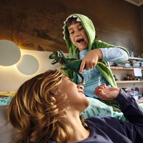 Schleich T-Rex shows detailed paintwork to inspire imaginative dinosaur adventures.
