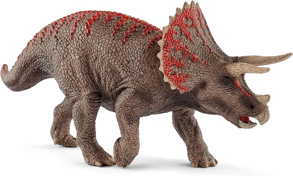 Schleich Triceratops figure with lifelike details for immersive play.