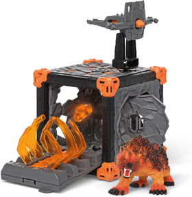 Schleich Eldrador epic battle scene encourages shared pretend play.