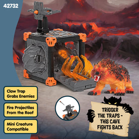 Schleich Eldrador battle cave launcher for dynamic action sequences.