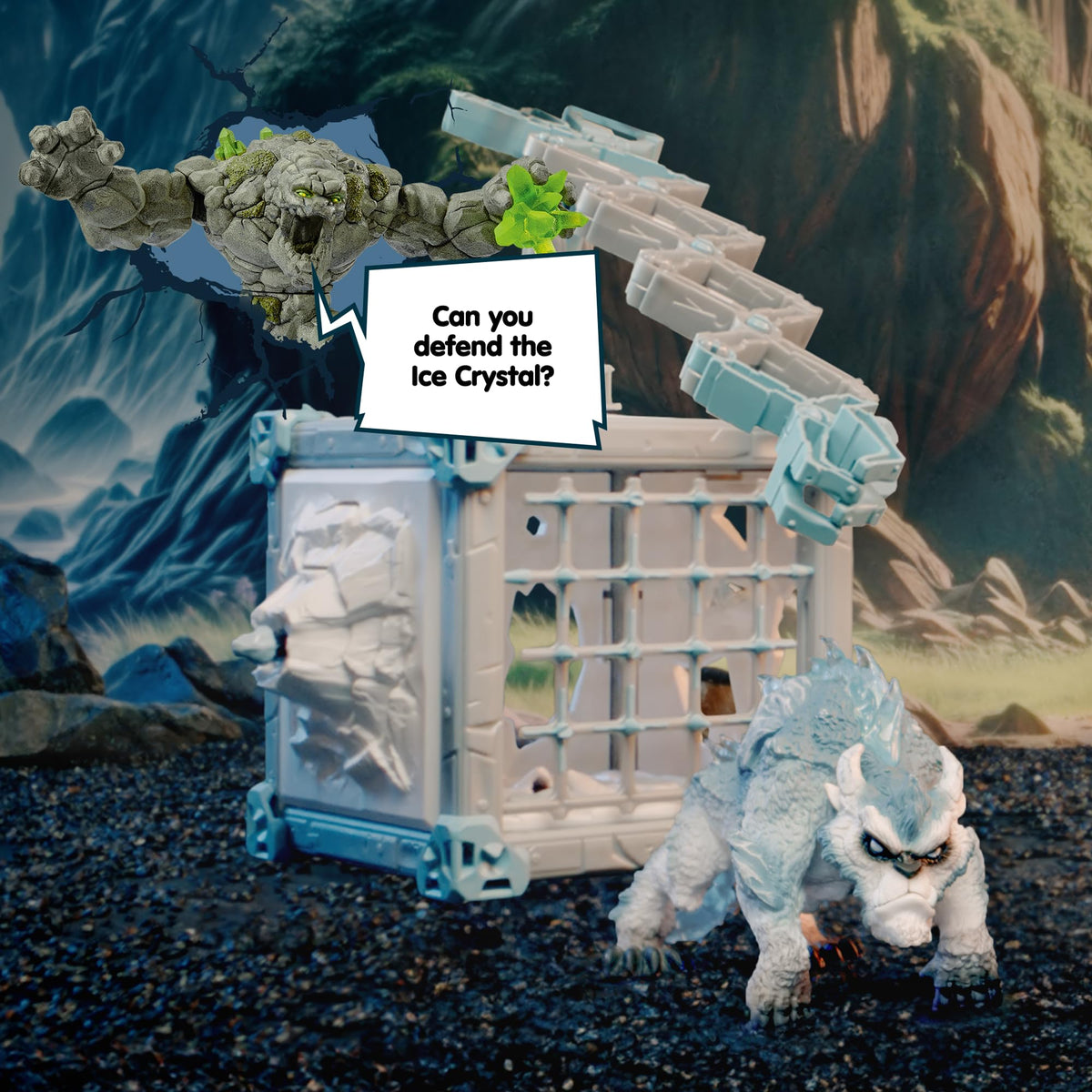 Schleich Eldrador BattleCave Arena Connection expands play space for larger showdowns.