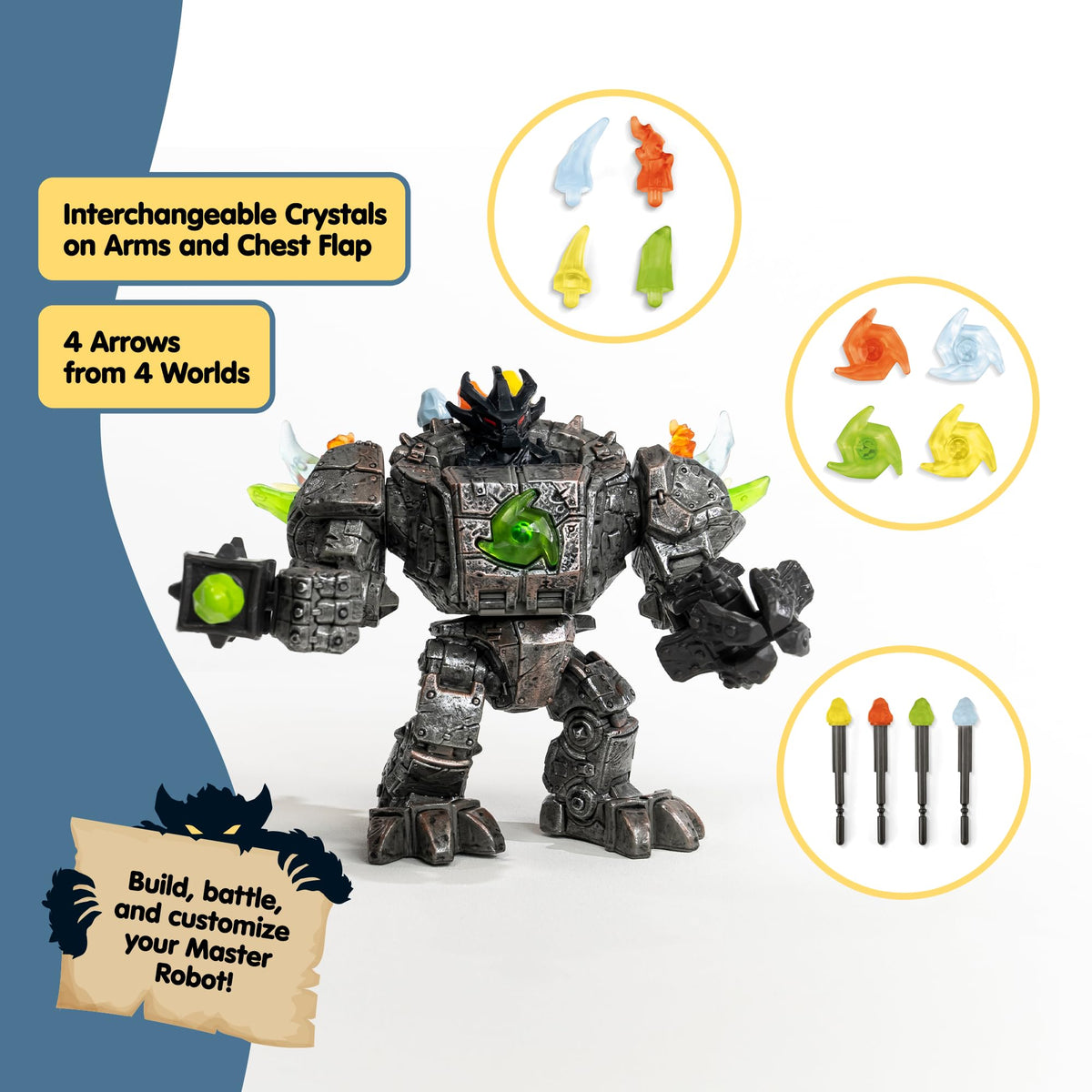 Schleich Eldrador collectible crystals fuel epic fantasy storytelling.