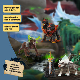 Schleich Eldrador figures set with durable finishes for long-lasting play.