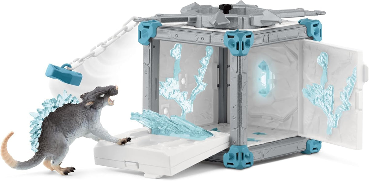 Schleich Eldrador snow themed figures like dragons and wolves
