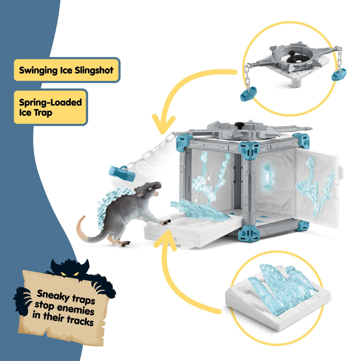 Schleich Eldrador icicle floor trap adds suspenseful obstacle play