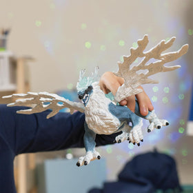 Schleich Eldrador Ice Dragon flying pose fuels imaginative storytelling play.