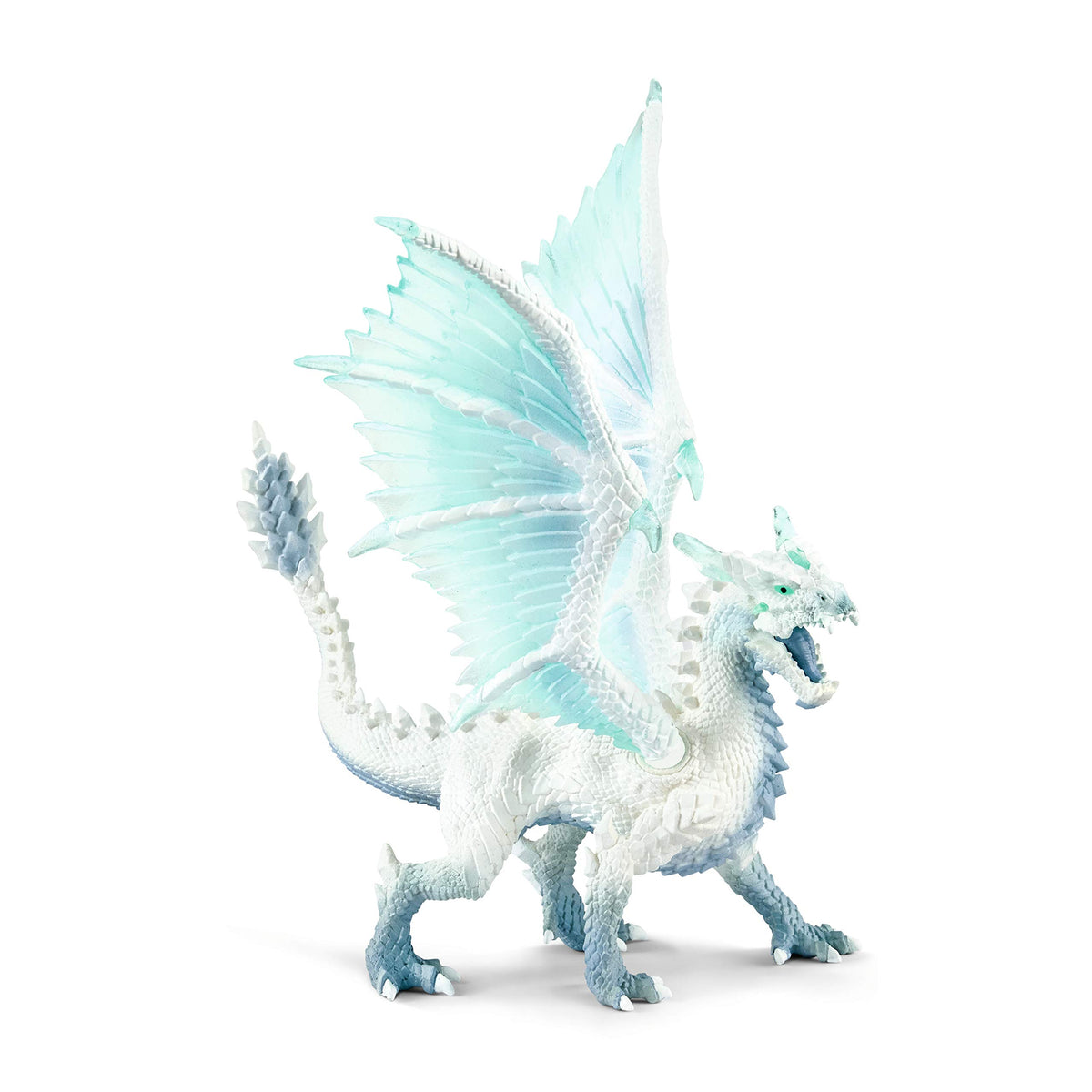 Movable wings on the Ice Dragon enable dynamic poses during pretend adventures.