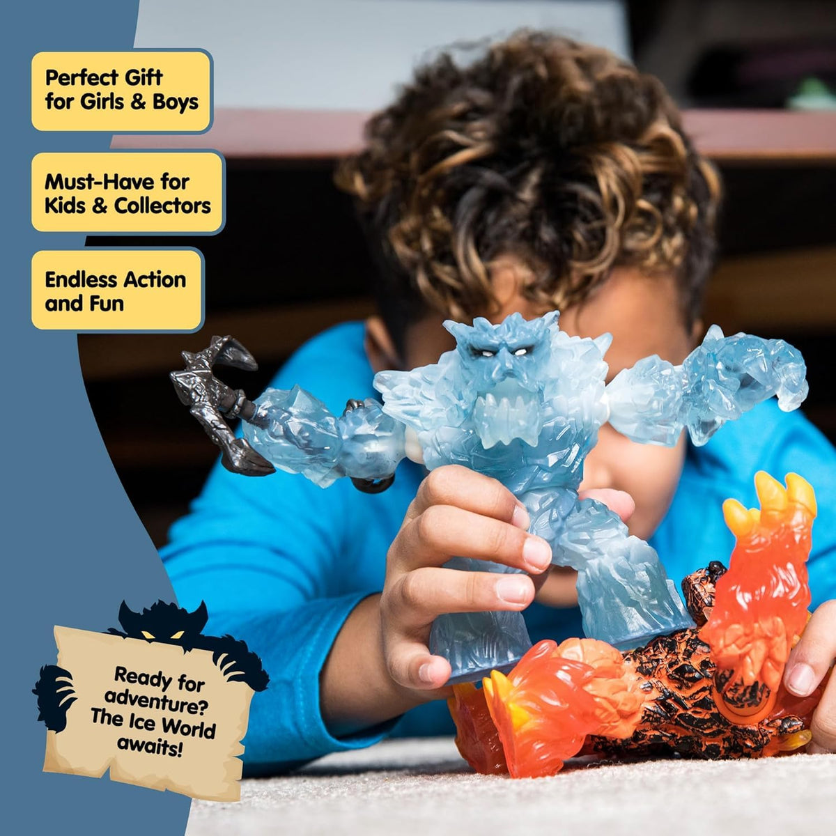 Schleich Eldrador Ice Giant poseable figure for dynamic storytelling.