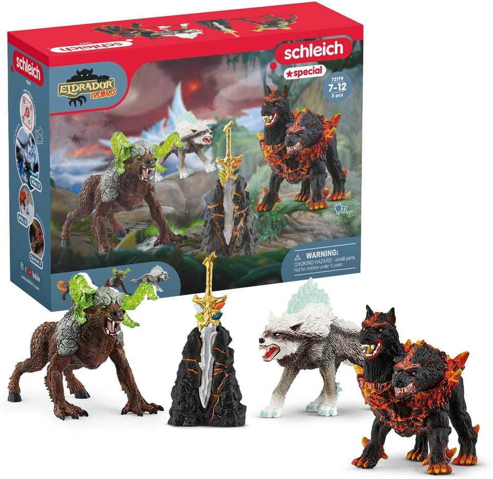 Schleich Eldrador Ice Wolf figure for imaginative play and display.