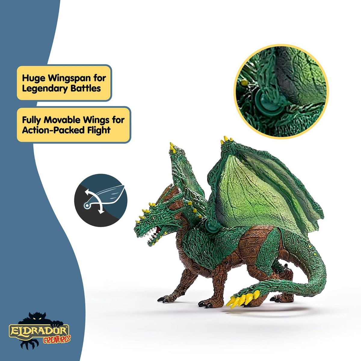 Schleich Eldrador Jungle Dragon gift ready packaging for kids ages 7+.