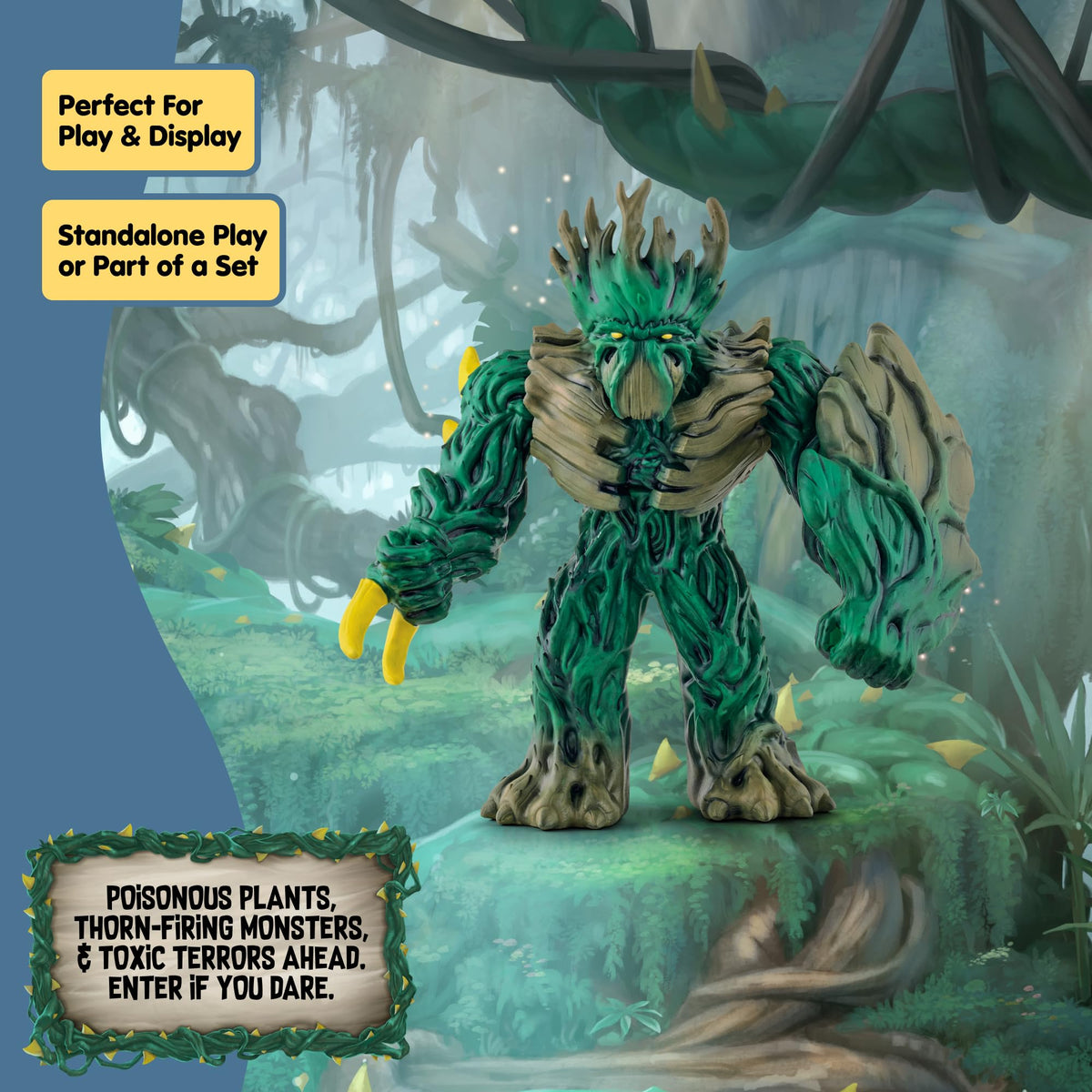Schleich Eldrador Jungle Emperor durable construction for long-lasting battles.