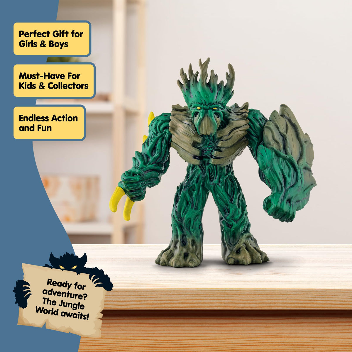 Schleich Eldrador Jungle Emperor shield for dramatic defense during play.