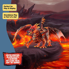 Schleich Eldrador Lava Dragon ideal for ages 7 and up.