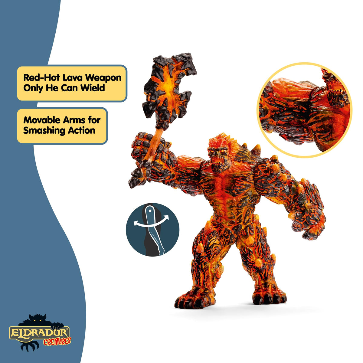 Schleich Eldrador Lava Monster in epic battle scene inspires storytelling.