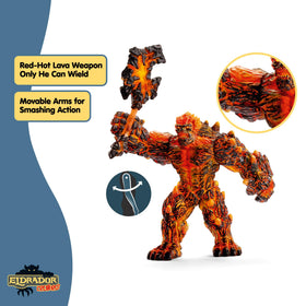 Schleich Eldrador Lava Monster in epic battle scene inspires storytelling.