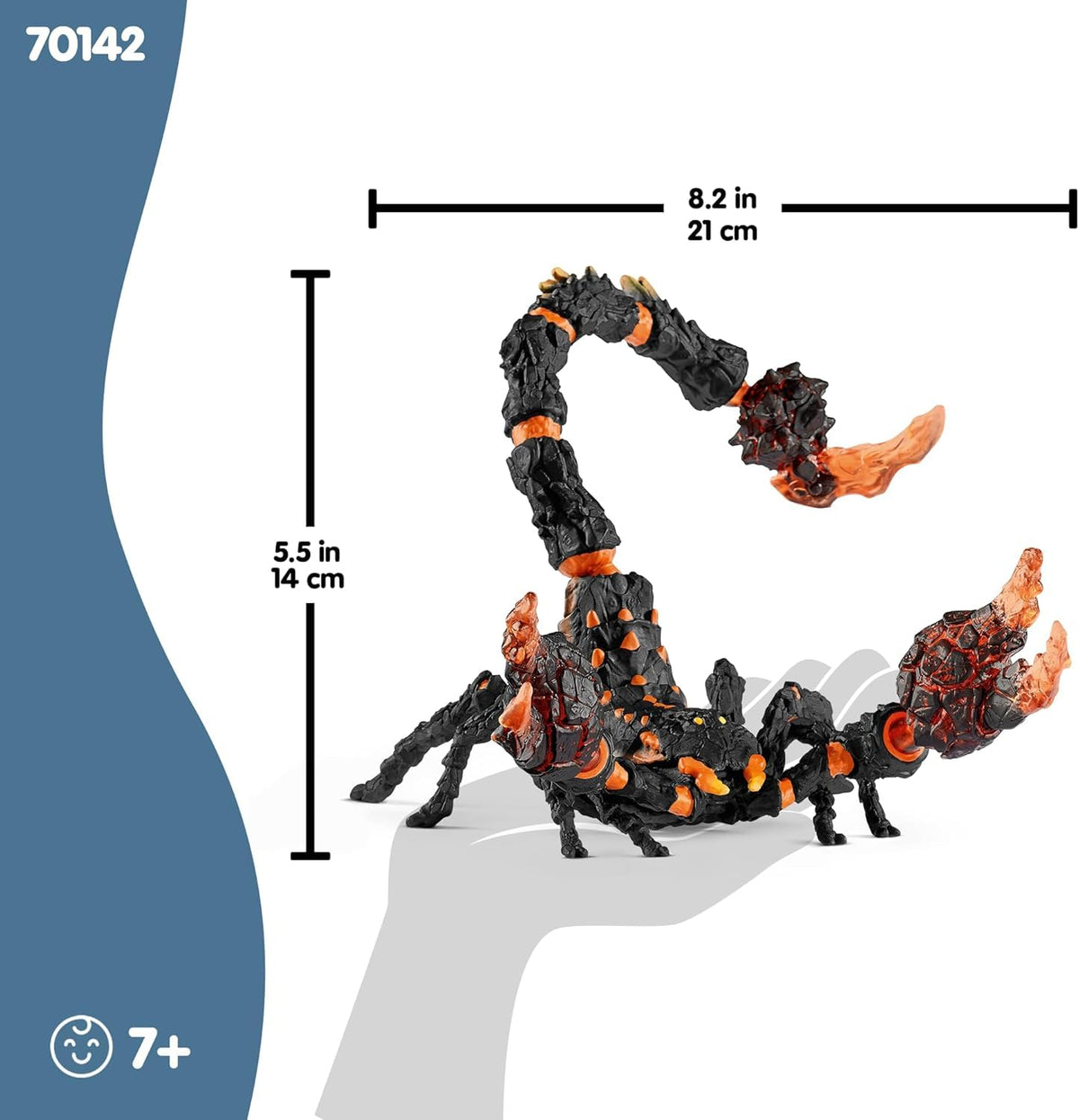 Schleich Eldrador Lava Scorpion attack pose sparks imaginative battles