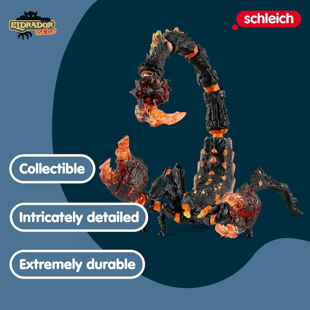Schleich Eldrador Lava Scorpion twisting stinger for dramatic posing