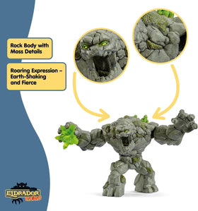 Rock-landscape visuals support collecting and display in a kid's room.