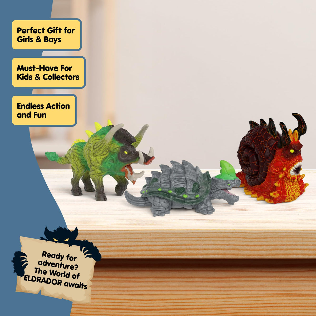 Schleich Eldrador rock monster durable figure for long lasting play.