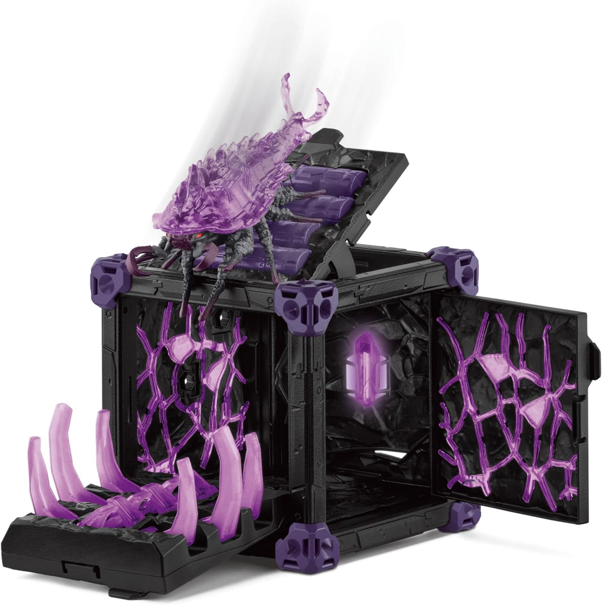 Schleich Eldrador Shadow Battle Cave claw trap invites testing stealth and timing