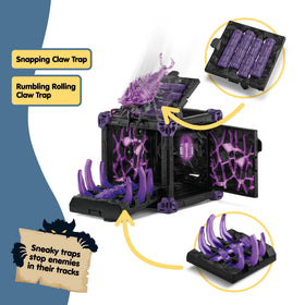 Schleich Eldrador Shadow Battle Cave rolling log trap adds action in play