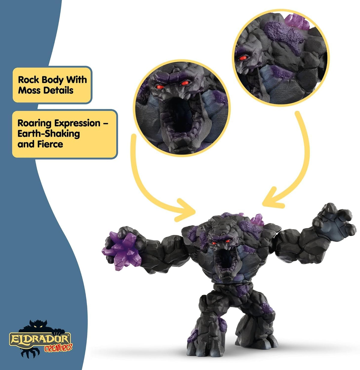 Schleich Eldrador Shadow Stone Monster movable arms allow dynamic battle setups