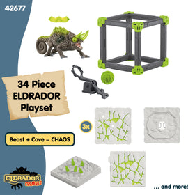 Schleich Eldrador battle cave assembly view highlights durable craftsmanship