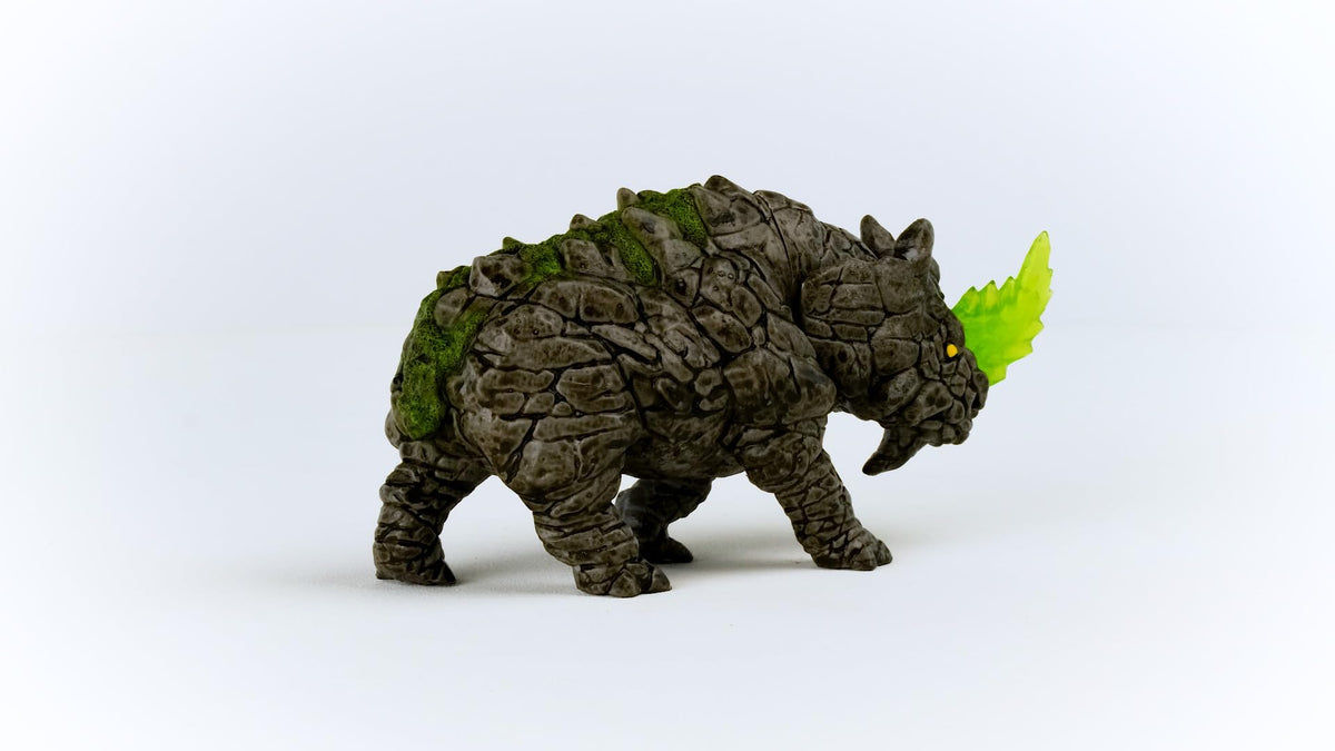 Schleich Eldrador Stone Battle Rhino in an epic battle scene sparks storytelling