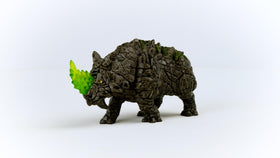 Schleich Eldrador Stone Battle Rhino rock armor texture adds tactile realism for pretend adventures