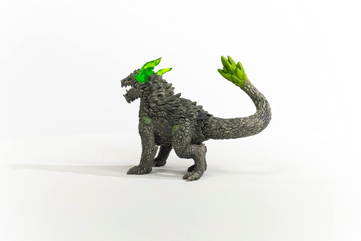 Schleich Eldrador Stone Dragon detailed sculpting enhances durability and storytelling.