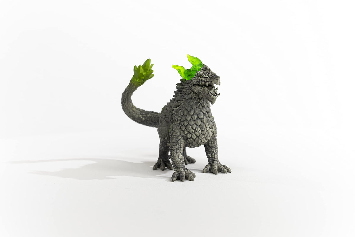Schleich Eldrador Stone Dragon head profile highlighting sculpted features.