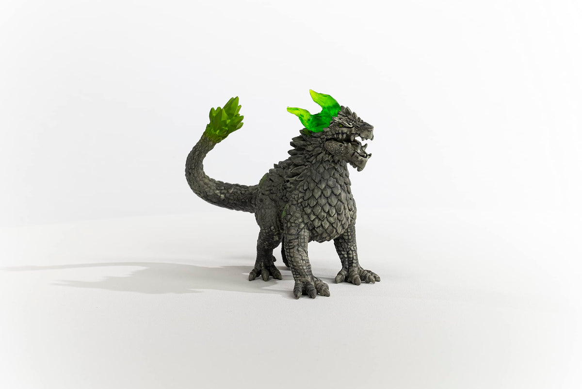 Schleich Eldrador Stone Dragon scale texture adds realistic detail for pretend quests.