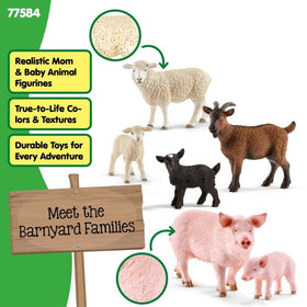 Schleich Farm World sheep figure for open-ended farm adventures.