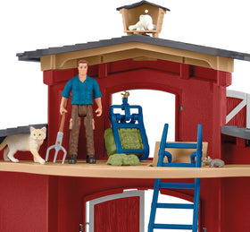 Schleich Farm World Red Barn Playset mouse figure for storytelling