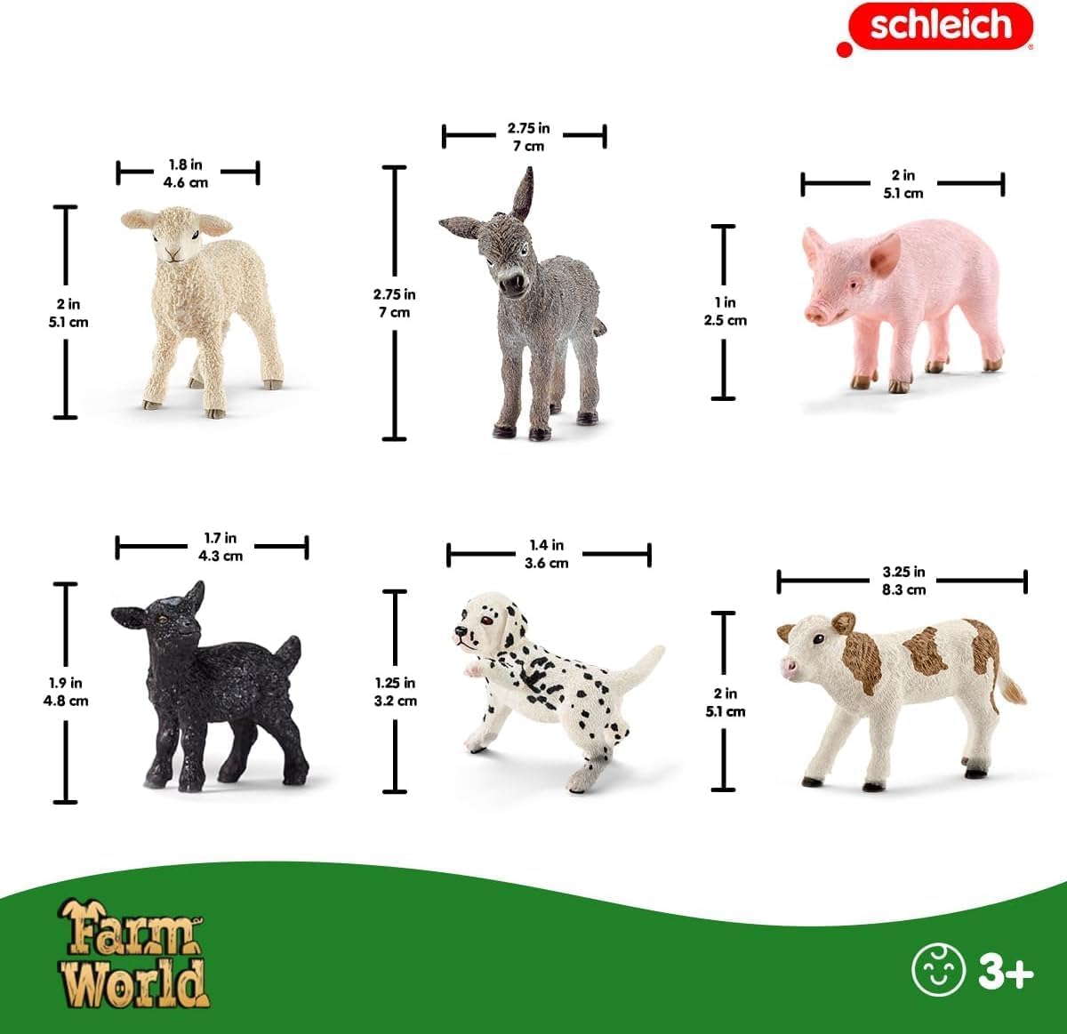 Schleich Farm World baby animals group scene, boosts cooperative play with siblings.
