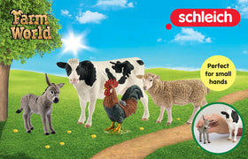 Schleich Farm World cow textures closeup highlights quality and durability.