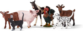 Schleich Farm World dalmatian dog figure for imaginative play and storytelling.