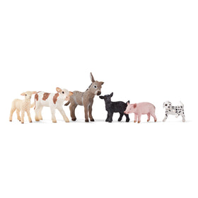 Schleich Farm World donkey foal figure close-up, great for nurturing role-play and learning.