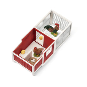 Schleich Farm World egg nest prompts gentle nest checks during play.