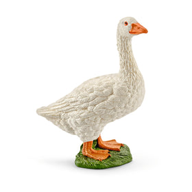 Schleich Farm World goose figurine for buddy adventures in the farm pasture.