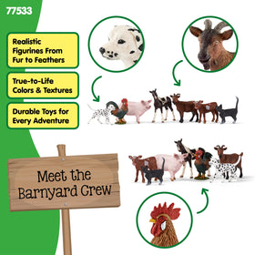 Schleich Farm World pig figure adds charm and tactile exploration for toddlers.