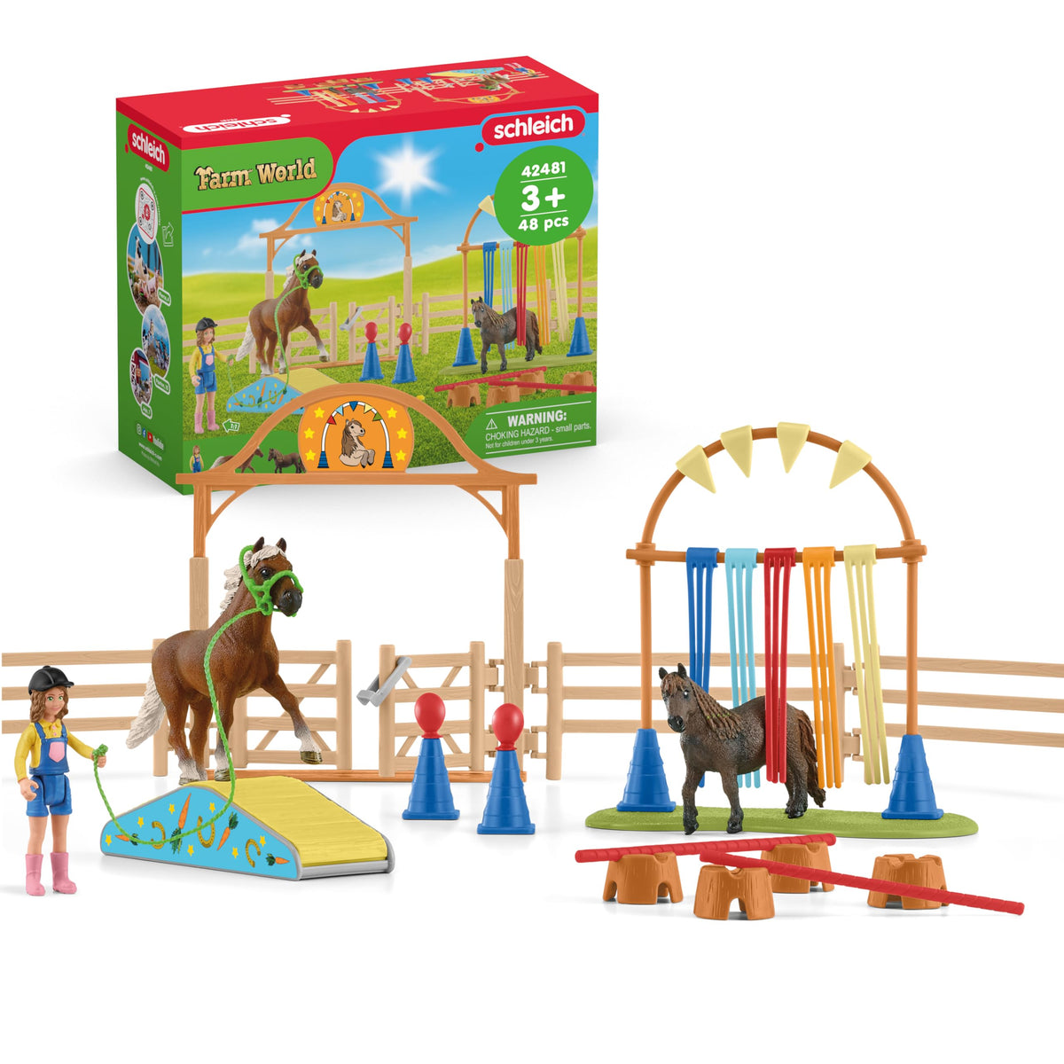Schleich Farm World pony figure for imaginative play and storytelling.