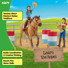 Cattle figures for lifelike herd scenes and care routines.