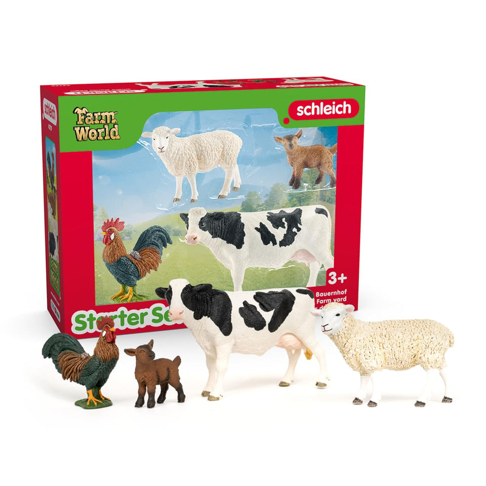 Schleich Farm World cow for imaginative pretend play on the farm