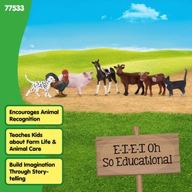 Schleich Farm World Texas Longhorn calf figure adds interactive herd dynamics.