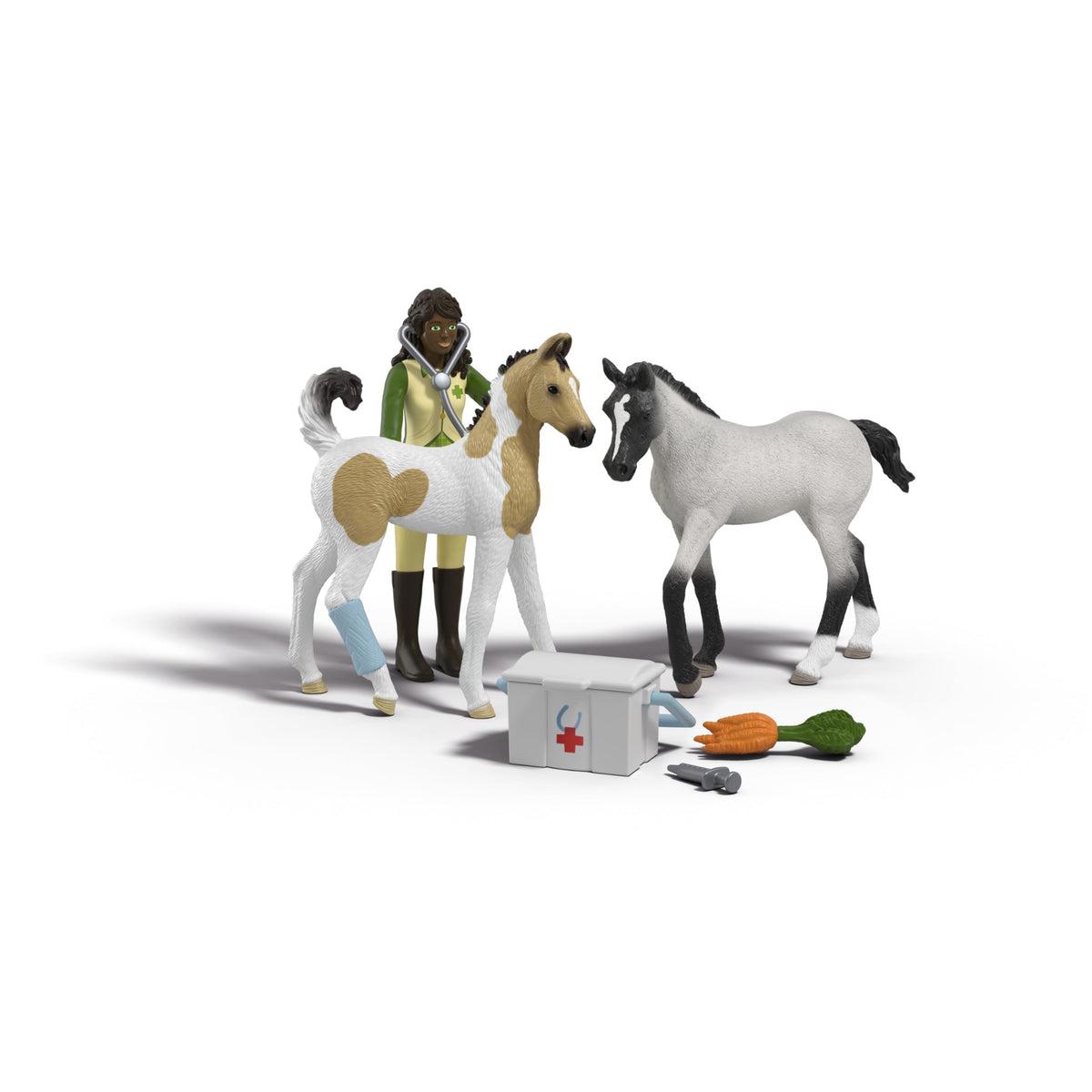 Schleich foal figures duo ready for nurturing play.