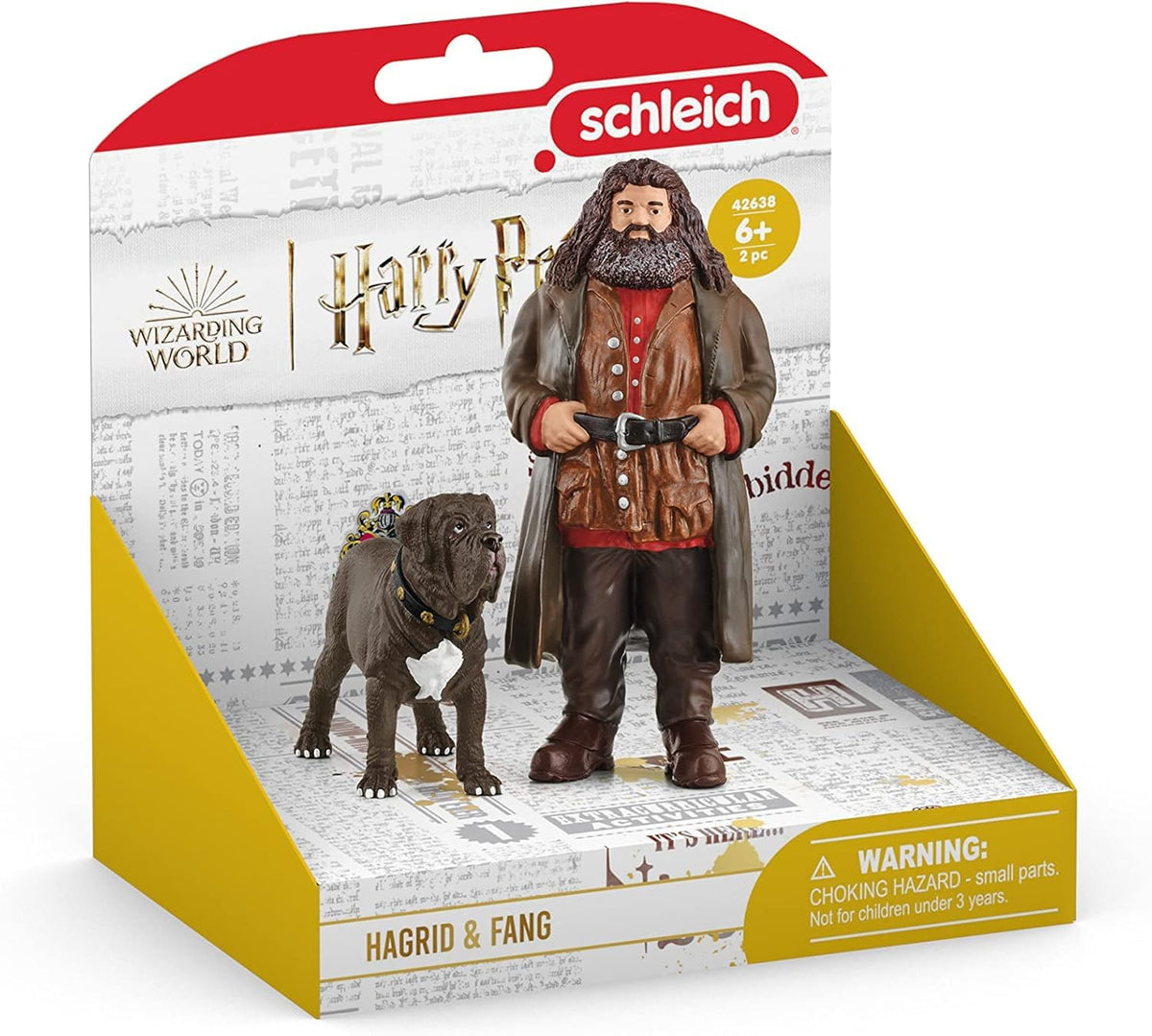 Close-up of Hagrid showing towering frame and kind eyes.