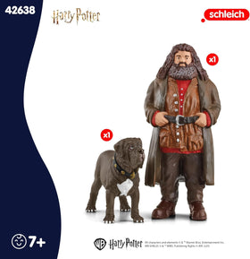 Detailed craftsmanship on Hagrid’s hand pose and Fang’s ears.